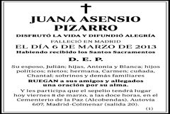 Juana Asensio Pizarro